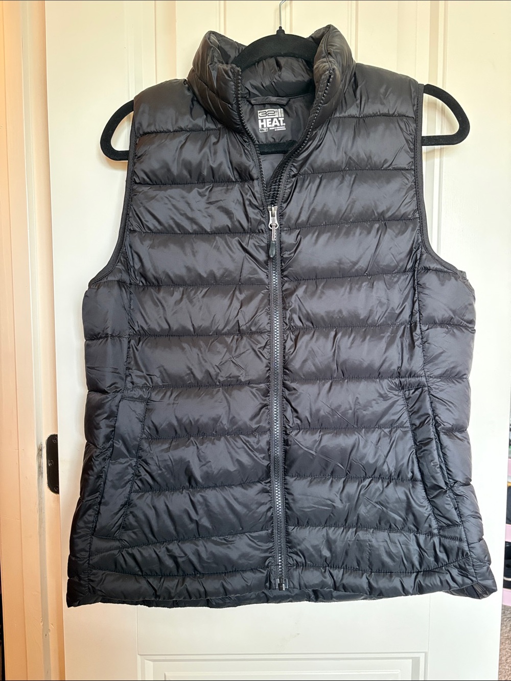 32 Degrees Women’s Black Quilted Packable Puffer Vest